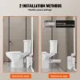 Macerating toiletsystem med 700W pumpe opflush toilet til kælder