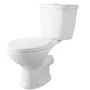 Macerating Toilet System with Powerful 700W Macerator Pump, Rear Discharge and Upflush Toilet For Basement, Dual Flush Water Dis