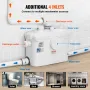Macerating toiletsystem med 800W pumpe opflush toilet til kælder