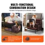 Pet Bunk Bed with Stairs, Dog/Cat Window Perch with Storage, Multi-Level Bed Window Perch Dog Bedside Sleeper Couch, Pet Seat Pl
