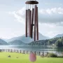 Wind Chimes for Outside, 1143 mm, Deep Tone Wind Chimes with 6 Tubes, Unique Large Memorial Wind Chimes for Anniversary, Amazing