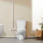 Macerating Toilet System with Powerful 500W Macerator Pump, Rear Discharge and Upflush Toilet For Basement, Dual Flush Water Dis