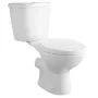 Macerating Toilet System with Powerful 500W Macerator Pump, Rear Discharge and Upflush Toilet For Basement, Dual Flush Water Dis