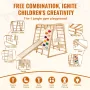 Indoor Jungle Gym 7-i-1 Toddler Indoor Playground Wooden