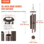 Wind Chimes for Outside, 1270 mm, Deep Tone Wind Chimes with 6 Tubes, Unique Large Memorial Wind Chimes for Anniversary, Grace O