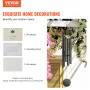 Wind Chimes for Outside, 1473 mm, Deep Tone Wind Chimes with 6 Tubes, Unique Large Memorial Wind Chimes for Anniversary, Amazing