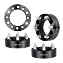 2 "6" X5.5 "Hjulafstandsstykker Hjuladaptere 6 lug smedt afstand 4 stk. Sort