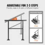 Outdoor Handrail 74.8 kg Load Handrail Outdoor Stairs Aluminum Stair Handrail 91.4x88.9 cm Outdoor Stair Railing Transitional Ra