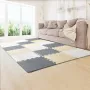 16 Tiles Kids Play Mat, 0.4 Inch Toddler Play Mat with EVA Foam, 12" x 12" Puzzle Play Mat with 16 sq.ft Coverage, Interlocking 