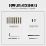 Outdoor Handrail 74.8 kg Load Handrail Outdoor Stairs Aluminum Stair Handrail 91.4x88.9 cm Outdoor Stair Railing Transitional Ra