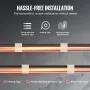 Self-Regulating Pipe Heating Cable, 36.6m 16.4W/m Heat Tape for Pipes Freeze Protection, Water Pipe Heat Cable with Built-in The
