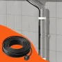 Self-Regulating Pipe Heating Cable, 36.6m 16.4W/m Heat Tape for Pipes Freeze Protection, Water Pipe Heat Cable with Built-in The