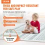6 Tiles Kids Play Mat, 0.5 Inch Toddler Play Mat with EVA Foam, 24" x 24" Puzzle Play Mat with 24 sq.ft Coverage, Interlocking T