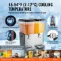 Kommerciel drik dispenser 18L x 2 tanke Kold juice isdrik