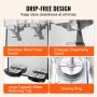 Commercial Beverage Dispenser, 2 Tanks 18 L Per Tank Juice Dispenser, 370W Stainless Steel Ice Tea Drink Machine with 45°F-54°F 