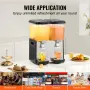 Kommerciel drik dispenser 18L x 2 tanke Kold juice isdrik