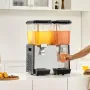 Kommerciel drik dispenser 18L x 2 tanke Kold juice isdrik