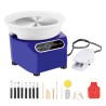Pottery Wheel 11in Ceramic Wheel Foot Pedal Touch Screen Apron 450W Blue