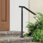 Handrail, 1-3 Step Black Steel Railing for Steps 330LBS Capacity Stair Handrail Baking Varnish Metal Handrail for Stairs Stylish