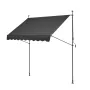98x47" terrassemarkise, udtrækkelig terrassemarkise med