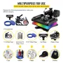 Heat Press Machine 12 x 15 tommer 6 i 1 varmepresse 360â °