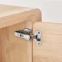 Cabinet Hinges, 50 Packs Full Overlay Kitchen Cabinet Door Hinges, 100 Degree Opening Angel Soft Close Concealed Cupboard Hinges