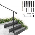 40mm Pipe Wrought Iron Handrail 2 Steps Handrails for Outdoor Steps Handrails Garden Railing Exterior Handrail Stair Railings