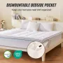 Mattress Topper Premium Memory Foam Fiber Fill King 1930x2032x101.6 mm Thickness