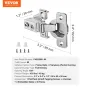 Cabinet Hinges, 60 Packs Partial Overlay Kitchen Cabinet Door Hinges, 100 Degree Opening Angel Soft Close Concealed Cupboard Hin