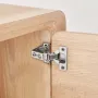 Cabinet Hinges, 60 Packs Partial Overlay Kitchen Cabinet Door Hinges, 100 Degree Opening Angel Soft Close Concealed Cupboard Hin