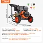 Benzin højtryksrenser 4400 PSI 15L/min 2.6 GPM med 5 dyser til