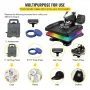 Heat Press Machine 15 x 15 tommer 360â ° Rotation Sving væk