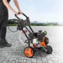 Benzin højtryksrenser 3950 PSI 10L/min 2.6 GPM med 5 dyser til