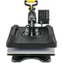 Heat Press Machine 15 x 15 Inch 360° Rotation Swing Away Black Heat Press 5 In 1 Shirt Printing Machine 5 In 1 Heat Press 1000W 