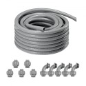 1/2 in Flexible Liquid-Tight Electrical PVC Conduit 100 ft Non-Metallic