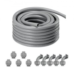 1/2 in Flexible Liquid-Tight Electrical PVC Conduit 100 ft Non-Metallic