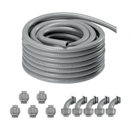 1/2 in Flexible Liquid-Tight Electrical PVC Conduit 100 ft Non-Metallic