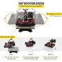 Heat Press Machine 12 x 15 tommer 360â ° Rotation Swing Away