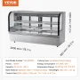 Kølet skærmbageri Display Køleskab 32 CU FT/901L 4-lags