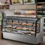 Refrigerated Display Case, 32 Cu.Ft./901L Large Pastry Display Case, 4-Tier Commercial Display Refrigerator with LED Lighting, D