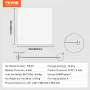 Loftsfliser 12-Pack 24 x 24 i PVC Foam Fire-klassificeret glat
