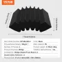 Acoustic Foam Panels, 4 Pack 16.5 x 6.3 x 12 inches, Adhesive High Density Soundproof Wall Panels,Fire-Resistant Acoustic Panel,