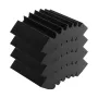 Akustiske skumpaneler 4 pakke 16,5 x 6,3 x 12 i klæbemiddel til