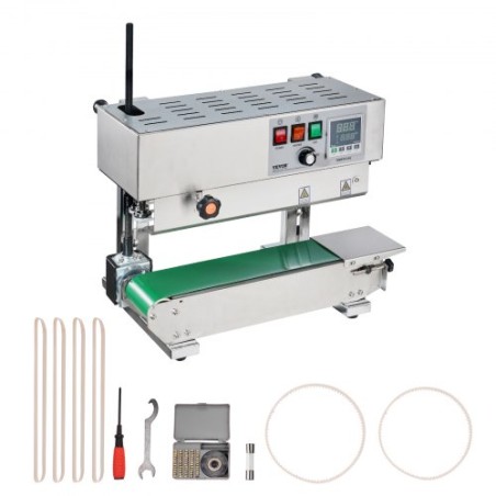 Continuous Bag Band Sealing Machine Vertical Band Sealer Stainless Steel