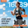 Weighted Vest, 16 lbs Weight Vest with Reflective Stripe, Adjustable Buckle Body Weight Vest for Men Women, Workout Equipment fo