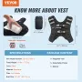 Weighted Vest, 16 lbs Weight Vest with Reflective Stripe, Adjustable Buckle Body Weight Vest for Men Women, Workout Equipment fo