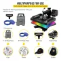 Heat Press Machine 12 x 15 tommer 5 i 1 Shirt Printing Machine