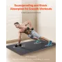 0.56 Inch Thick Gym Floor Mats, 25 Tiles Rubber Top with EVA Foam, 25" x 25" Gym Flooring Workout Mats with 100sq.ft Coverage, I