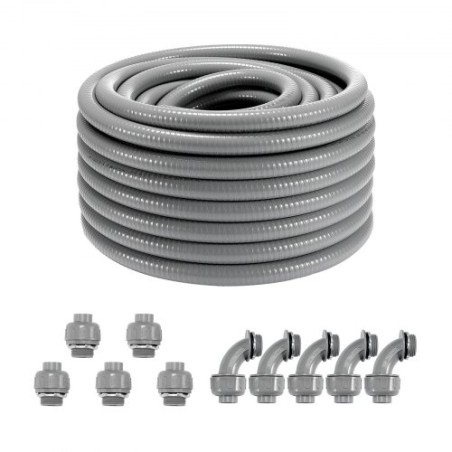 3/4 in Flexible Liquid-Tight Electrical PVC Conduit 100 ft Non-Metallic