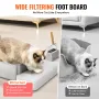 15 cm dyb kattebakke, lugtfri kattebakke med filtrerende fodbræt